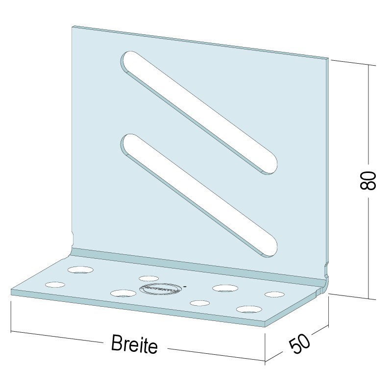 Prot. Anschlusswinkel (Türpfostenwinkel) AW 75